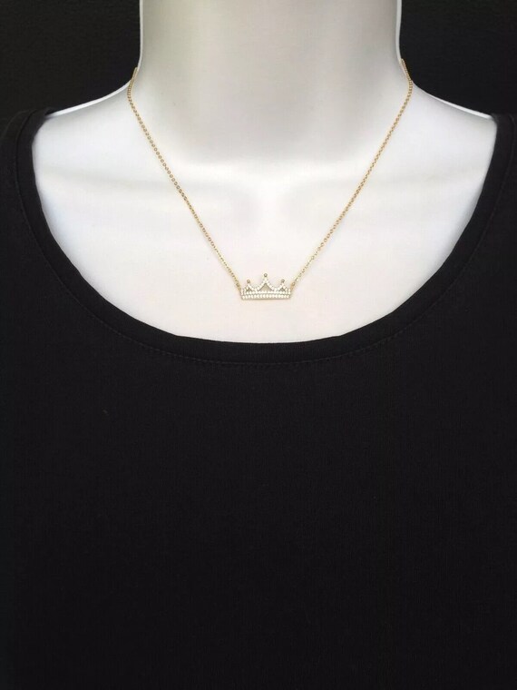 ミュージシャン CROWN NECKLACE GOLD Queen Crown Necklace – Luxvie