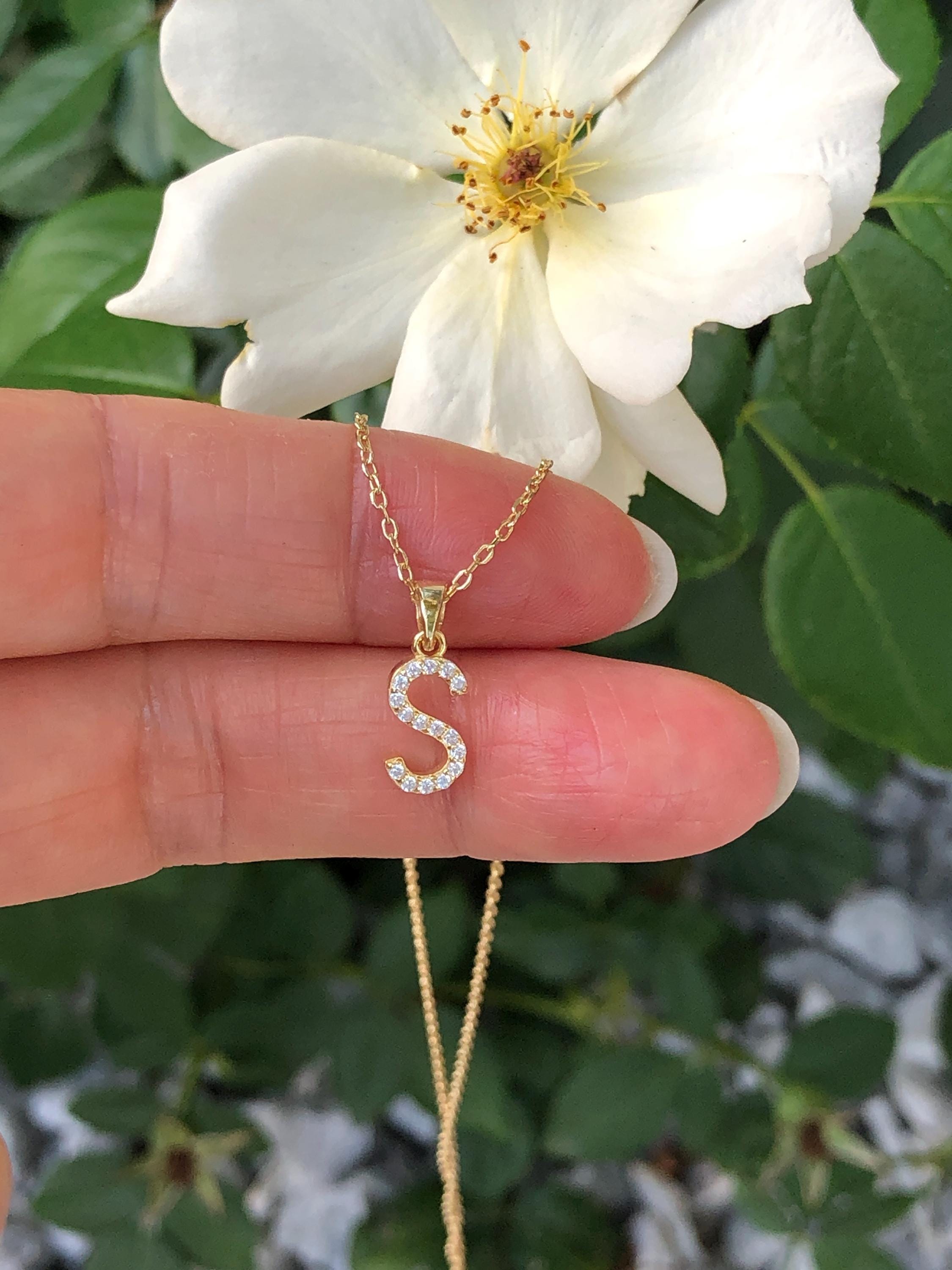 Philip Jones Gold Plated Initial Letter Z Necklace Created