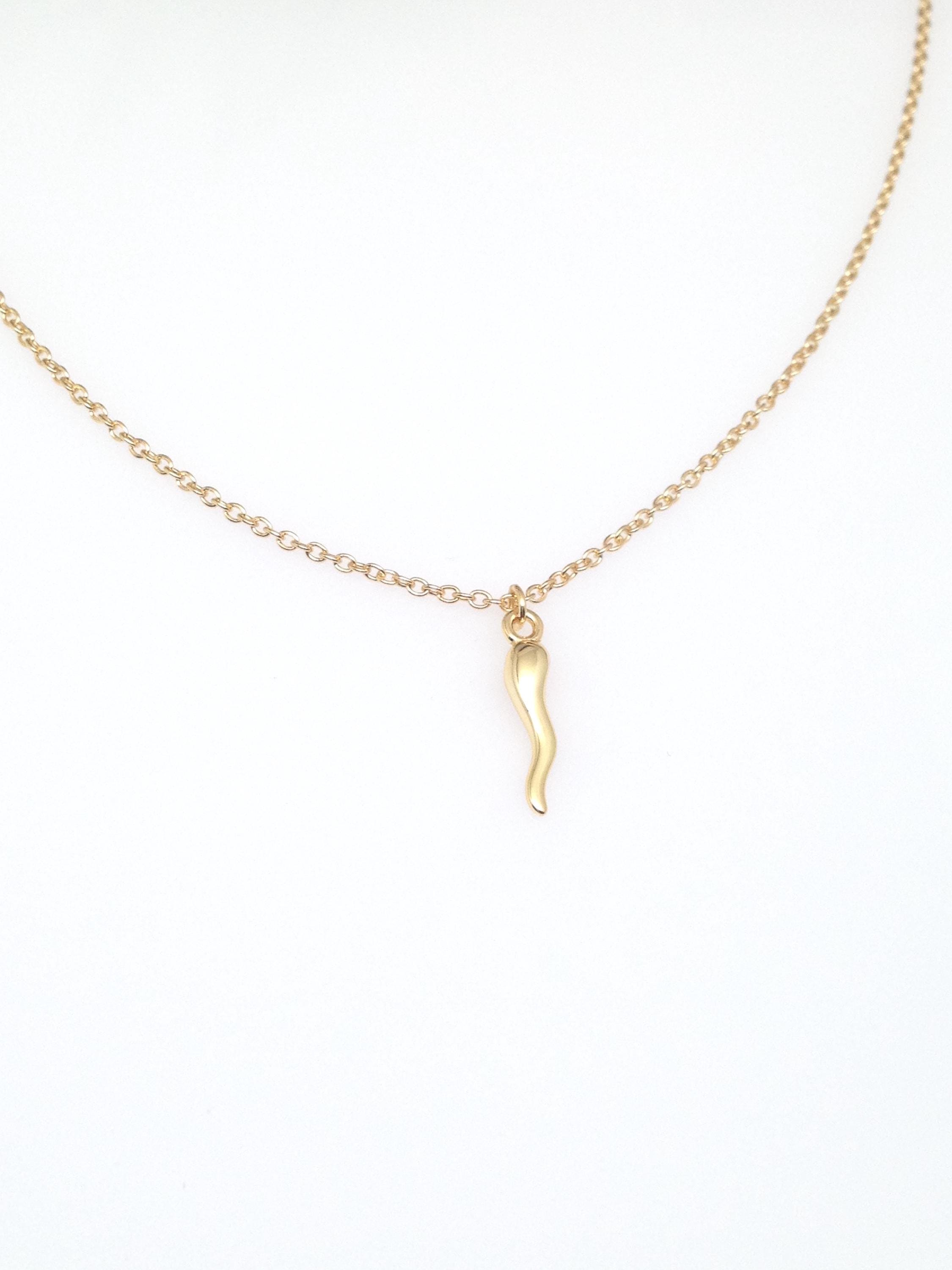 MORELLATO 3411 CIONDOLO １POINT GOLD NATURAL HORN NECKRACE MORELLATO 3411 CIONDOLO 1POINT GOLD NATURAL HORN NECKRACE