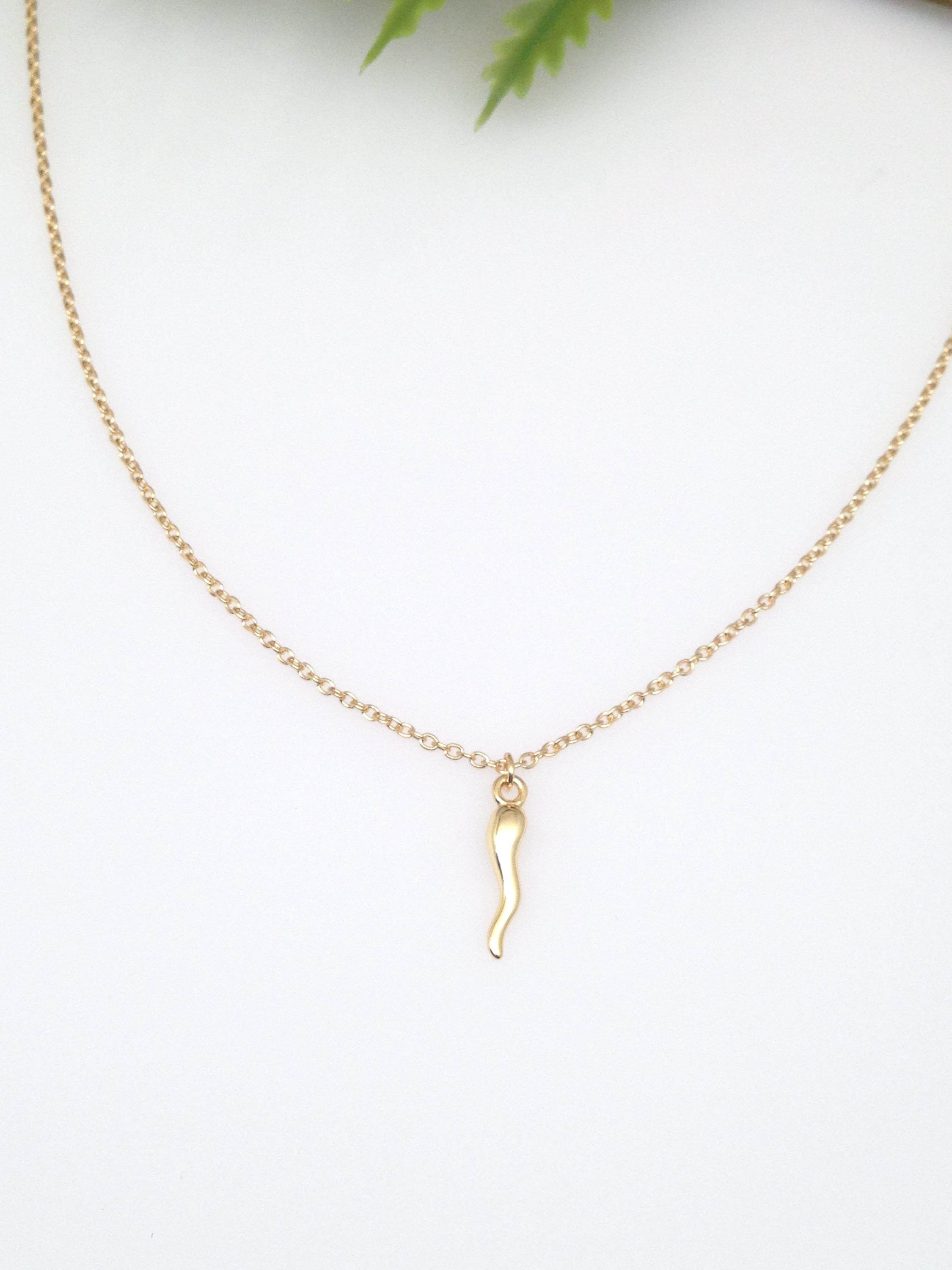 MORELLATO 3411 CIONDOLO １POINT GOLD NATURAL HORN NECKRACE Jewels and Necklace