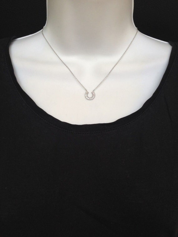 別注【MIZUKI】Small Horseshoe Diamond Charm Velvet Necklace MIZUKI | Designer Fine Jewelry