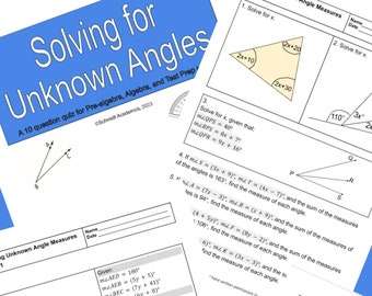 Solving for Unknown Angles