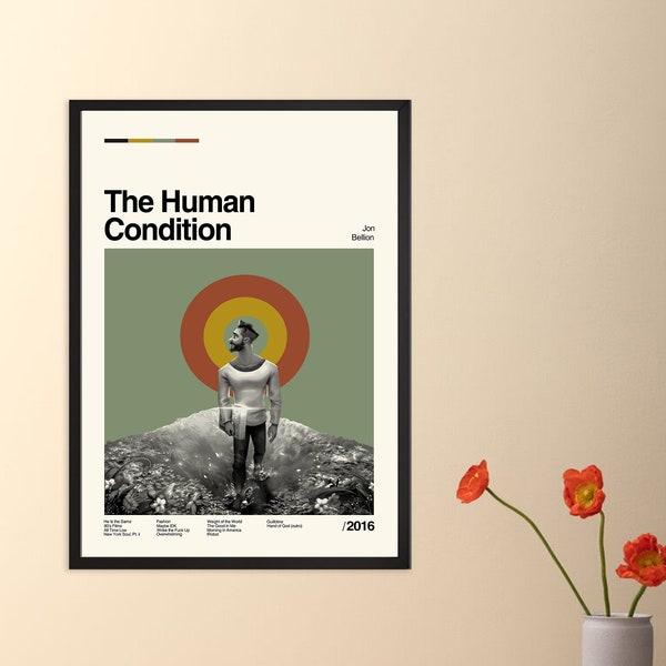 The Human Condition Poster, Vintage, Movie Poster, Retro Modern Art, Minimalist Art, Midcentury Art, Vintage Poster, Wall Decor