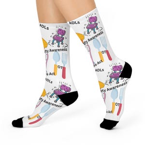 Occupational therapy socks, fun OT socks, gift for OT, coworker OT socks, occupational therapy gift, fun work socks, new therapist grad gift