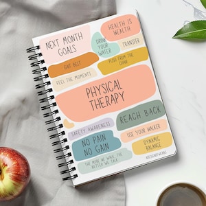 Physiotherapie Journal, PT Geschenk für sie, Physiotherapeut, PTA Geschenk für sie, Physiotherapie Spiralblock, PT Geschenk für sie, PTA