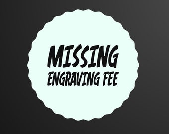 missing engraving fee & express shipping