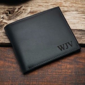 Personalized Wallet,Mens Wallet,Engraved Wallet,Groomsmen Wallet,Leather Wallet,Custom Wallet,Boyfriend Gift, Anniversary Gift for Him