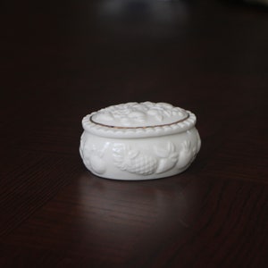 Lenox Trinket Box with Gold Rim
