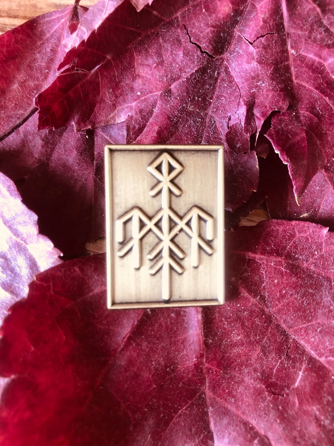 Viking Rune Pin Badge - Etsy