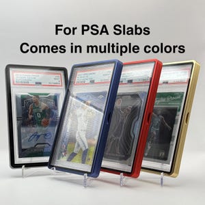 Protecteur de plaque magnétique/aluminium/métal classé PSA - Protection UV, résistant aux fissures - 4 couleurs - Sports - Basketball - Baseball