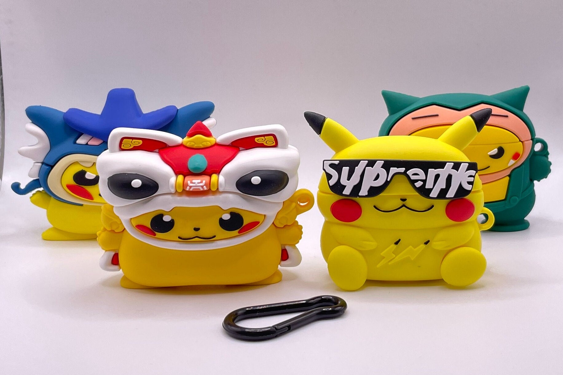 Pokemon psyduck para airpods fones de ouvido caso apple bluetooth airpods sem fio 1/2/3