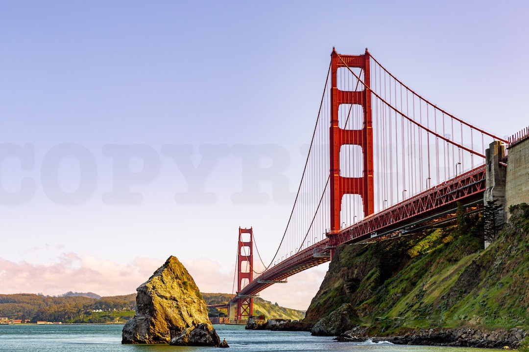 Golden Gate Bridge From Battery Yates Etsy
