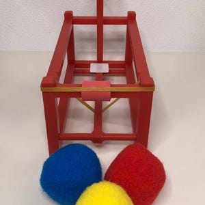 Katapult, Wurfmaschine, Geschicklichkeitsspiel, Schokokuss, Partyspiel, Spaßartikel, Lustig, Geschenk, Kindergeburtstag