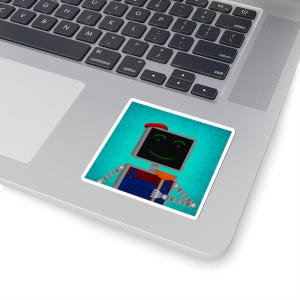 Plumber bot Kiss-Cut Stickers