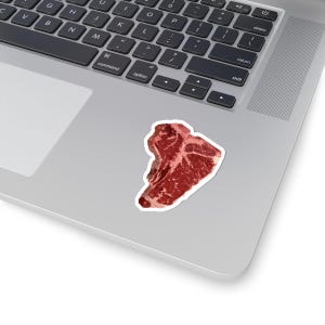 Steak Lover Kiss-Cut Stickers, BBQ Meat Eater Beef Fan Foodie Gift, Foodie Stickers, Laptop Decal, Water Bottle Decal, Foodie Gift, Food