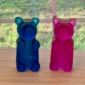 BUY 3 GET 1 FREE Gummy Bear 4+ Inches Transparent Translucent and Opaque Resin in Various Colors Made to Order
