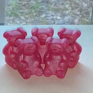 Resin Gummy Bears: Modern Colorful Decor, Baby Shower Favors (Set of 5)