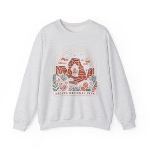Arches National Park Boho Moab Utah Crewneck Unisex Sweatshirt image 2