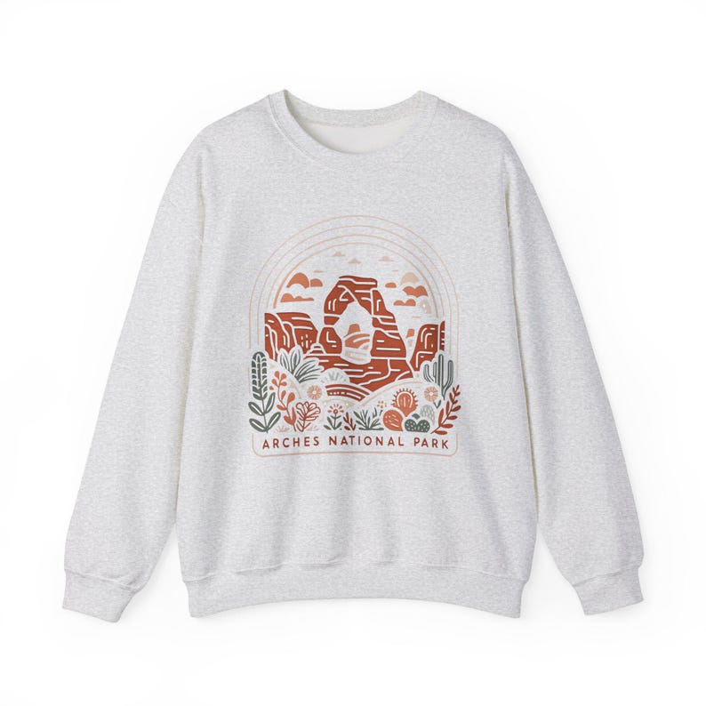 Arches National Park Boho Moab Utah Crewneck Unisex Sweatshirt image 2