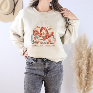 Arches National Park Boho Moab Utah Crewneck Unisex Sweatshirt image 10