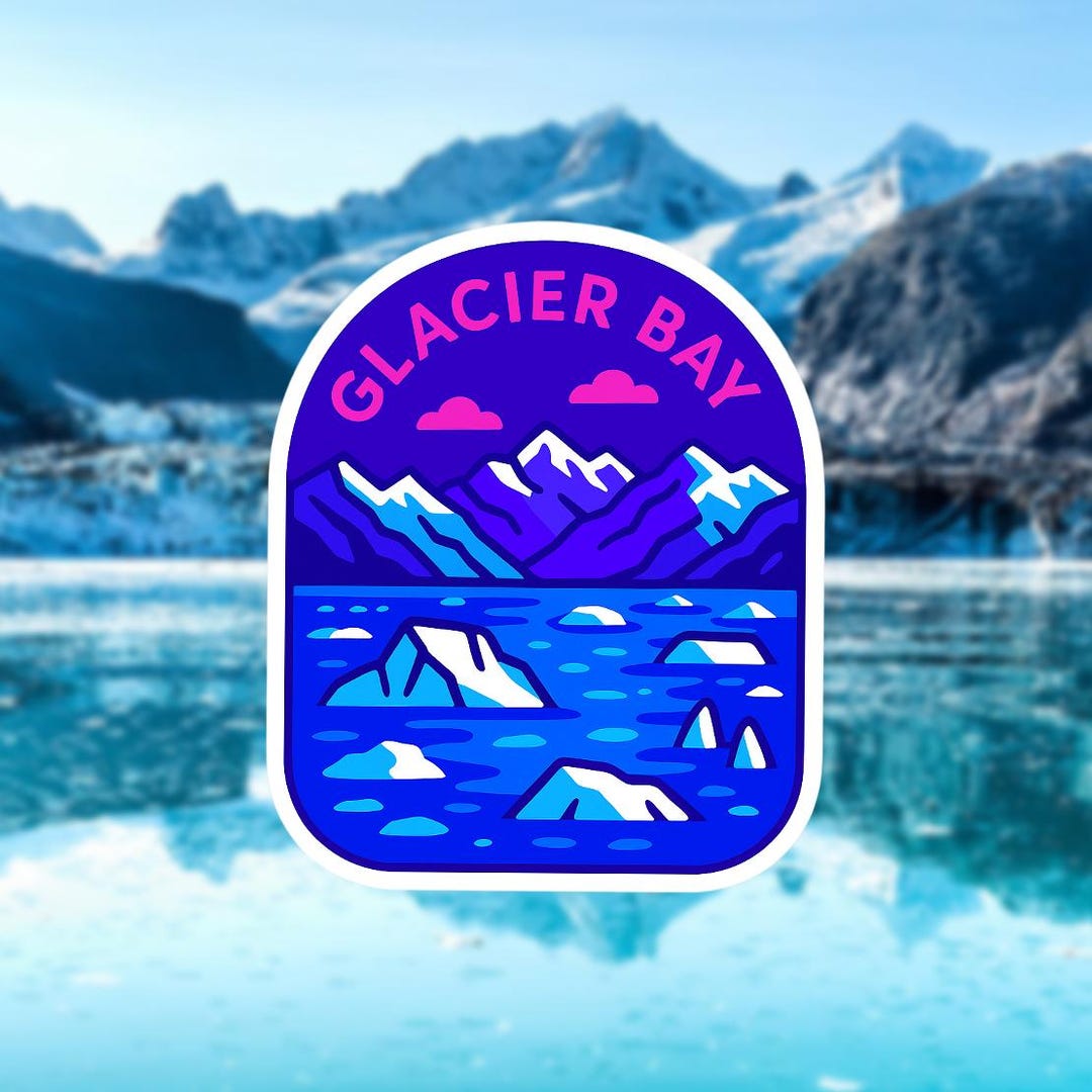 Glacier Bay National Park Sticker: Waterproof Alaska Adventure Decal - Etsy