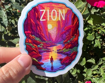 Zion National Park Vinyl Sticker New