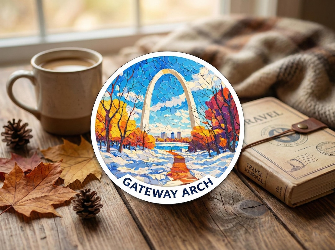 Gateway Arch Sticker - National Park Souvenir - St. Louis MO Gift - Etsy