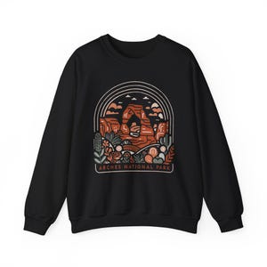 Arches National Park Boho Moab Utah Crewneck Unisex Sweatshirt image 3