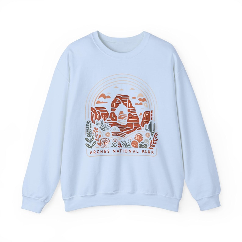 Arches National Park Boho Moab Utah Crewneck Unisex Sweatshirt image 6