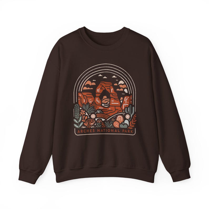 Arches National Park Boho Moab Utah Crewneck Unisex Sweatshirt image 5