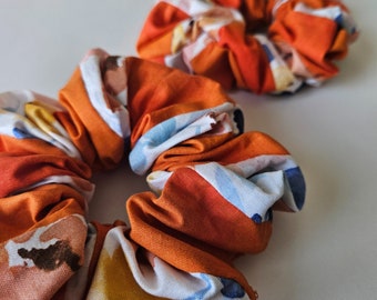 Bawełniana, patchworkowa, superpuszysta gumka do włosów: Boho