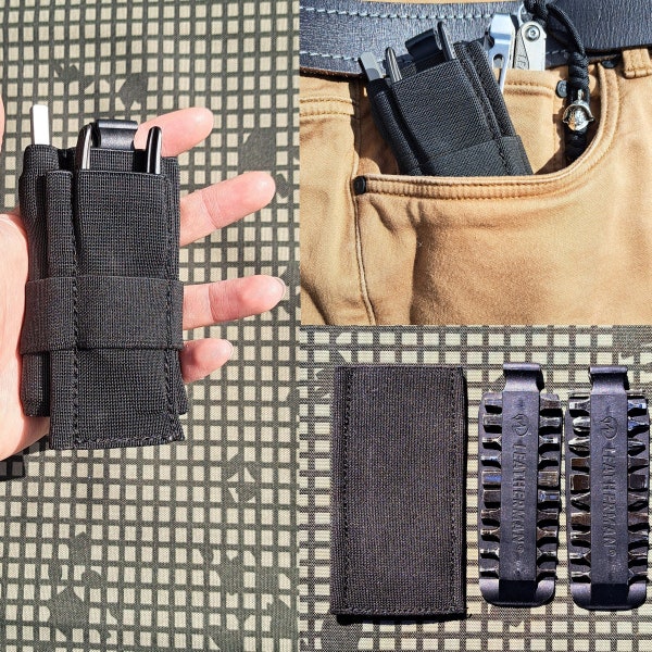 Organizador de funda/bolsillo para kit de puntas Leatherman/Knipex Cobra XS - Ultra delgado
