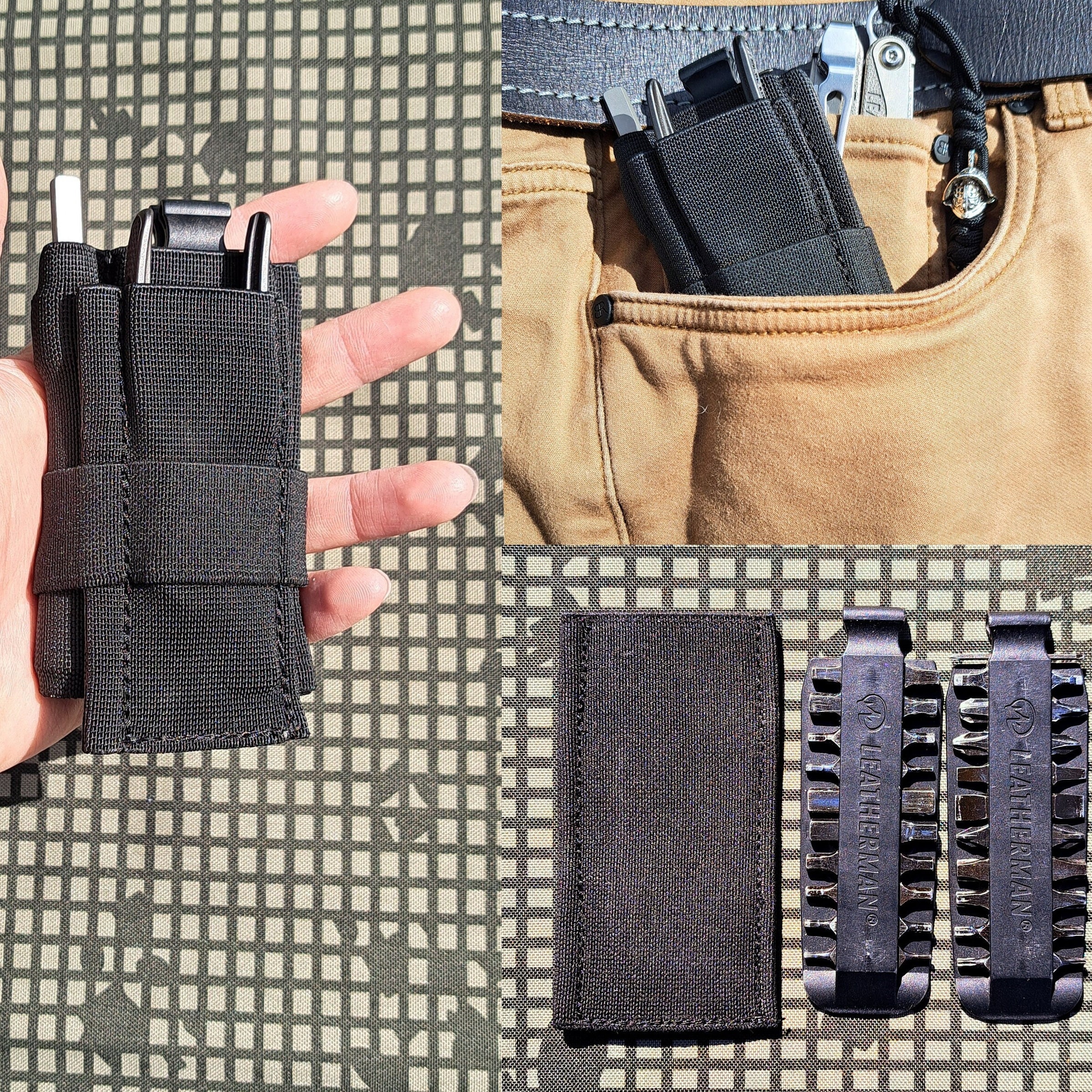 レザー ツールホルダー Sheath/pocket Organizer for Leatherman Bit Kit/knipex Cobra Xs
