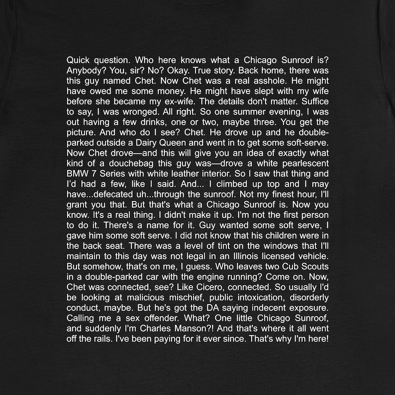 Chicago Sunroof Shirt, Better Call Saul Shirt, Saul Goodman Shirt