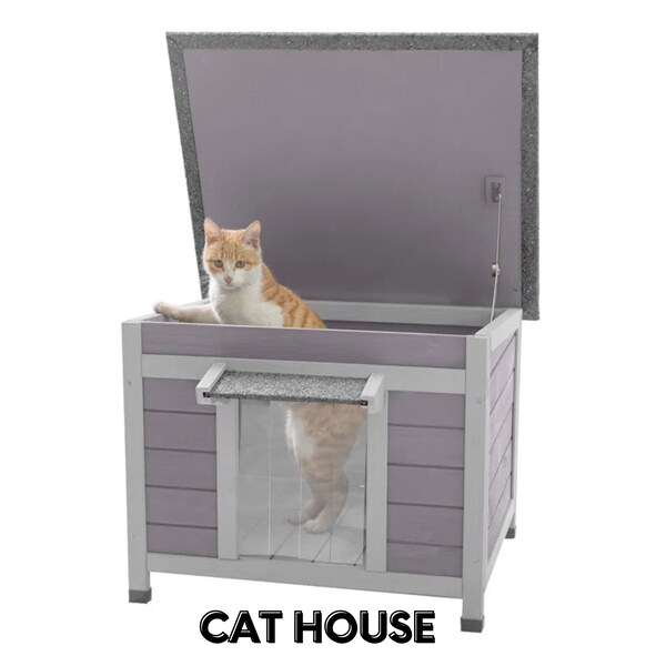 Outdoor Cat House Etsy