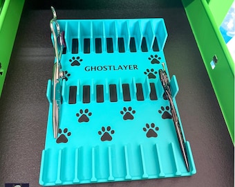 Drawerganizer *Shears* Low Profile Grooming Shear Toolbox Drawer Organizer- Holds 9 Shears