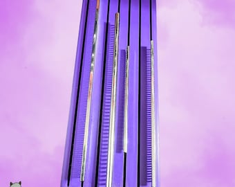 The Mini Greyhound - Lay Flat Dog Grooming Steel "Greyhound" Comb Holder | Holds 7 |