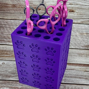 The Dobermann- Medium Dog Grooming Scissor Holder Vertical— Up to 25 pairs, Simple organizer |