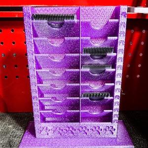 The Malamute - Stand Up Dog Grooming Standard/Wide Size Clipper Blade Holder | 8 Standard and 8 Wide |