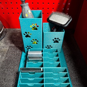 The Doodle--Dog Grooming Brush and Standard/Wide Size Blade Holder, Simple Organizer