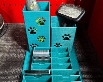 The Doodle--Dog Grooming Brush and Standard/Wide Size Blade Holder, Simple Organizer