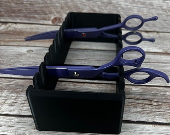 The Barber - Hair Stylist Scissor Holder— Up to 10 pairs, Simple organizer |
