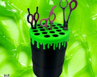 The Boo Goo Barrel- Dog Grooming Scissor Holder- Holds 21