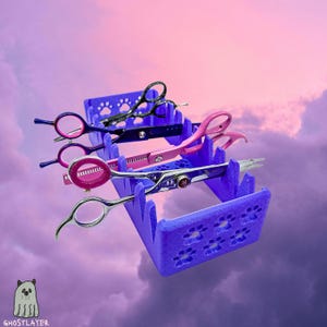 The Chihuahua - Dog Grooming Scissor Holder— Up to 10 pairs, Simple organizer |