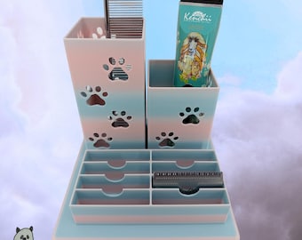 The Sheltie - Dog Grooming Brush and Wide Size Blade Holder, Simple Organizer |