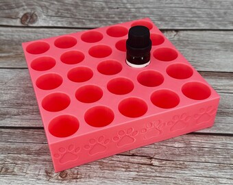 Dog Grooming Essential Oil Holder | Holds 25 | Simple organizer |