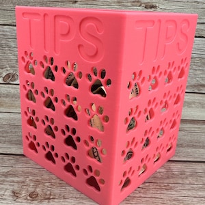Dog Grooming Tip Jar- Simple organizer |