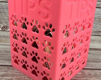 Dog Grooming Tip Jar- Simple organizer |