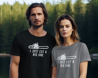 Unique Logger T-shirt for Dad or Son, Funny Chainsaw Arborist Gift Tee, Logger Humor