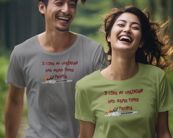 Logging Chainsaw Shirt for Lumberjack, Funny Arborist Logger Tee, Tree Climber Gift